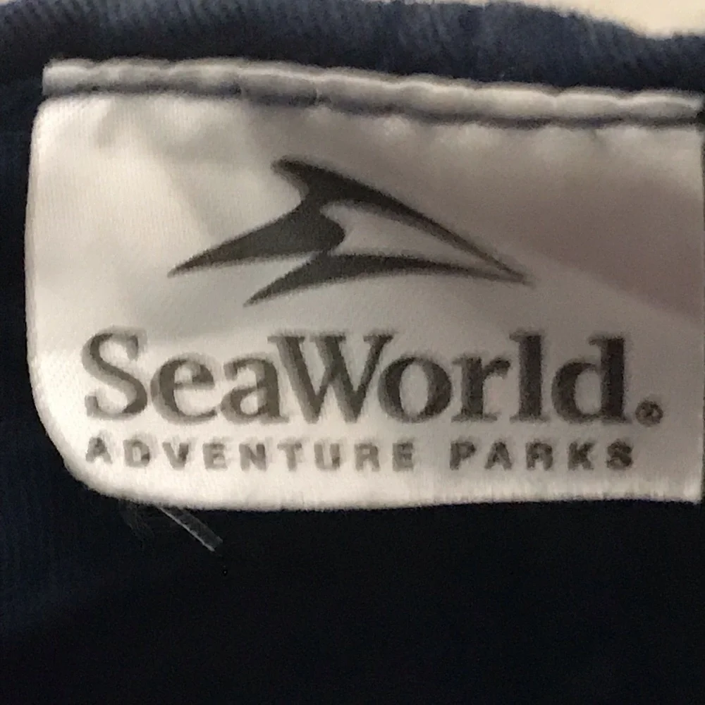 Sea World Adventure Parks Girls Adjustable Pink Black Sequined Cap